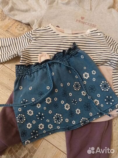 Большой пакет одежды на девочку 86