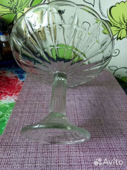 Ваза для фруктов на ножке СССР