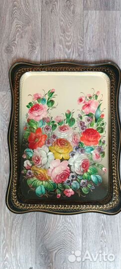 Поднос Жостовская роспись(большой)