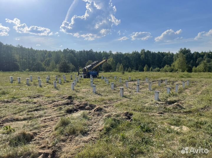 Жб сваи для домов из пеноблока