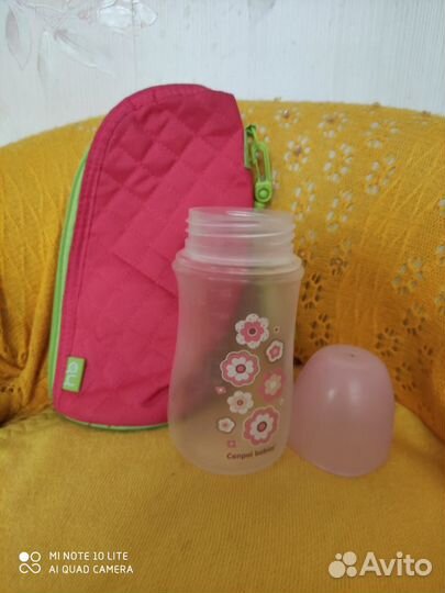 Бутылочка Canpol+чехол для бутылочки