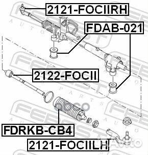 Пыльник рулевой рейки ford focus CB4 2008-2011