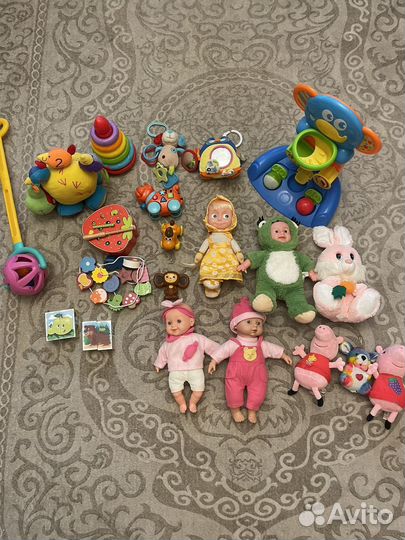 Игрушки для малышей и развивающие пакетом