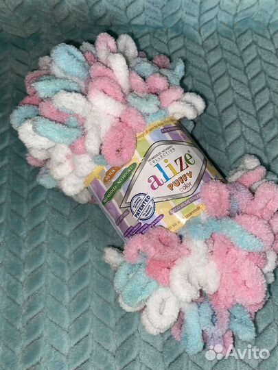 Пряжа alize puffy color