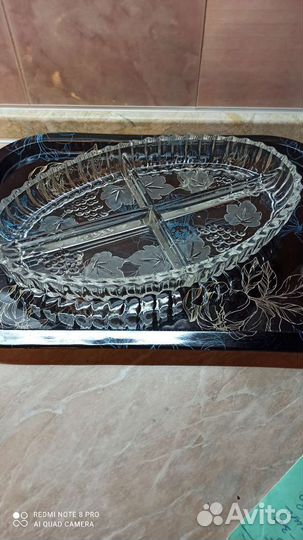 Менажница хрустальная