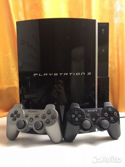 PS3 прошитая 2 геймпада