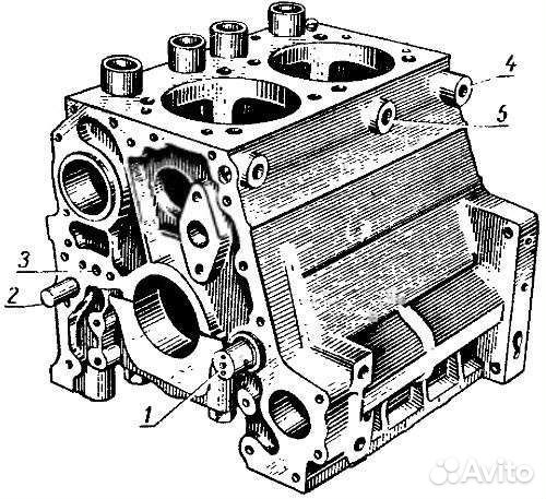 Блок цилиндров трактора т-25