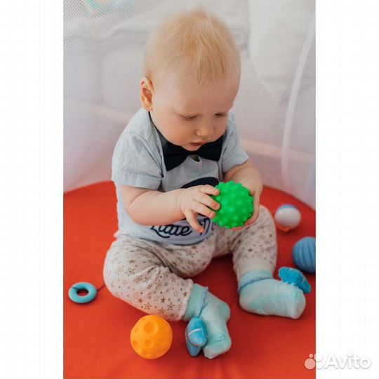 Подарочный набор развивающих мячиков 5 шт