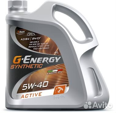 Масло G-energy Synthetic Active 5W-40 4л