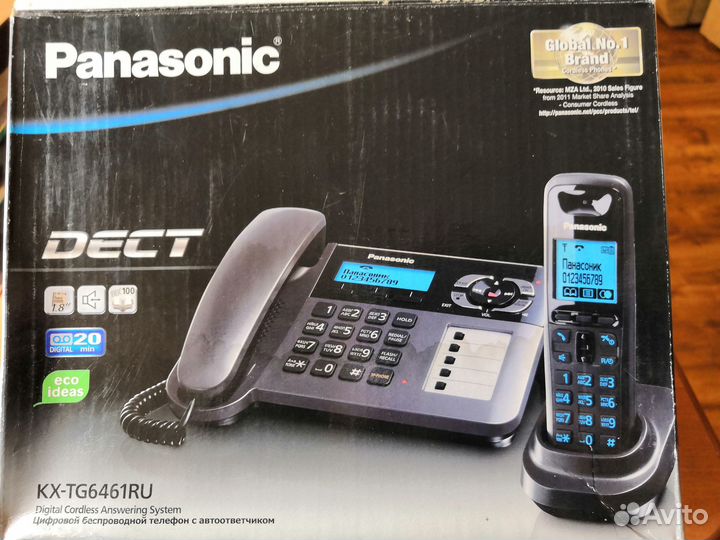 Радиотелефон Panasonic KX-TG6461RU, доп. трубки