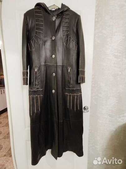 Кожаный плащ женский натуральная кожа