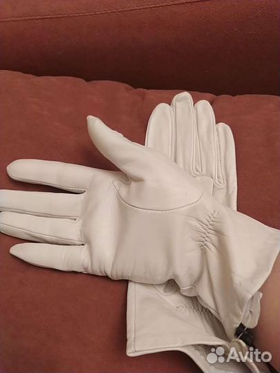 Перчатки кожаные женские