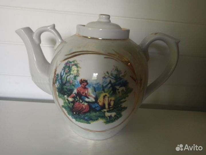 Чайник 4.5 л заварочный фарфоровый дулево