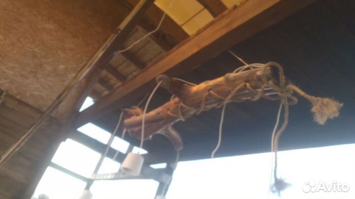 Дизайнерская люстра в Рустикальном стиле