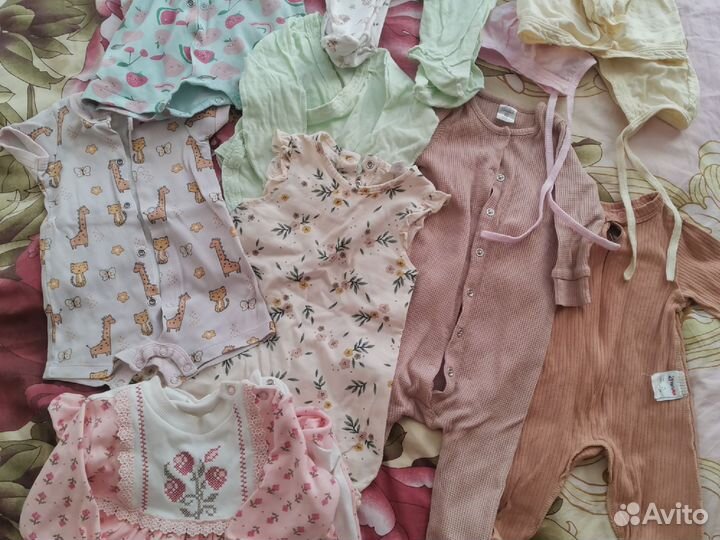 Одежда для малышки 56-62 пакетом