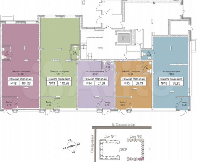 Продам офисное помещение, 112.26 м²