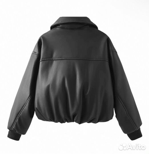 Кожаный бомбер Zara