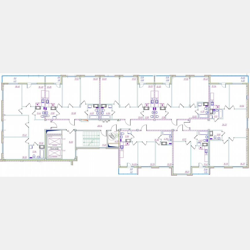 3-к. квартира, 106,2 м², 3/12 эт.