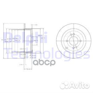 Диск торм Hy Getz 03- i20 Accent Kia Rio II