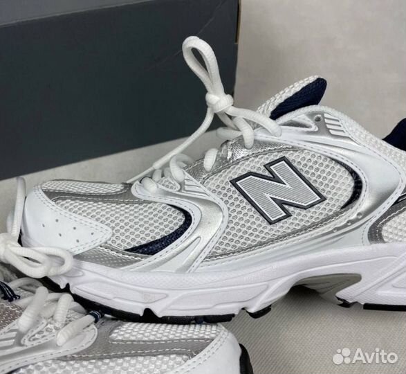 New Balance 530 White Silver Navy оригинал