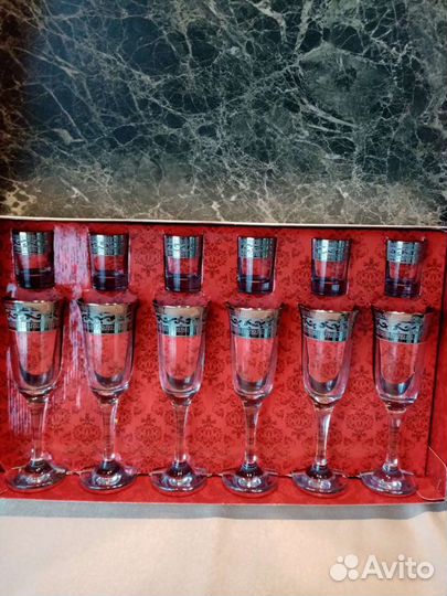 Набор бокалов и рюмок на 6 персон