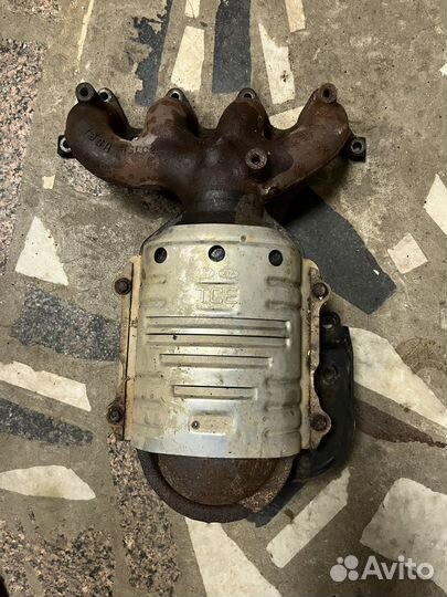 Коллектор выпускной с катализатором для Киа Рио2