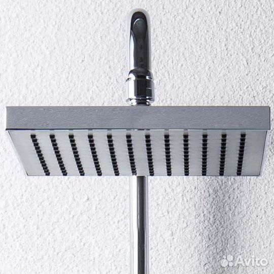 Душевая колонна смесителем для ванны, поворотный излив, хром