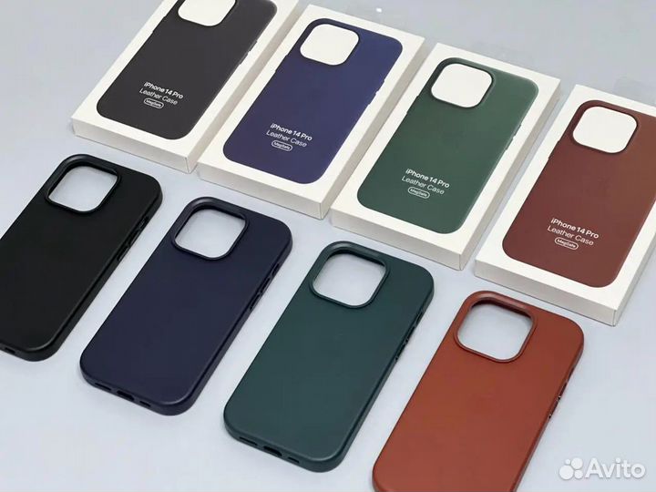 Чехол на iPhone 11/14/14pro/14pro max кожаный