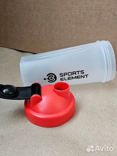 Шейкер с шариком для взбивания 600 мл, новый