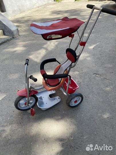 Детский велосипед с родительской ручкой