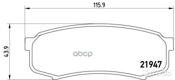 Колодки зад toyota land cruiser pickup J7 11
