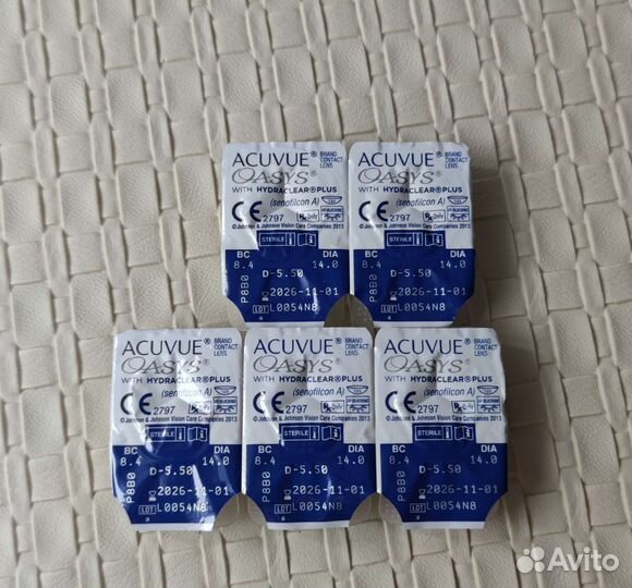 Acuvue oasys with hydraclear plus (5 линз)