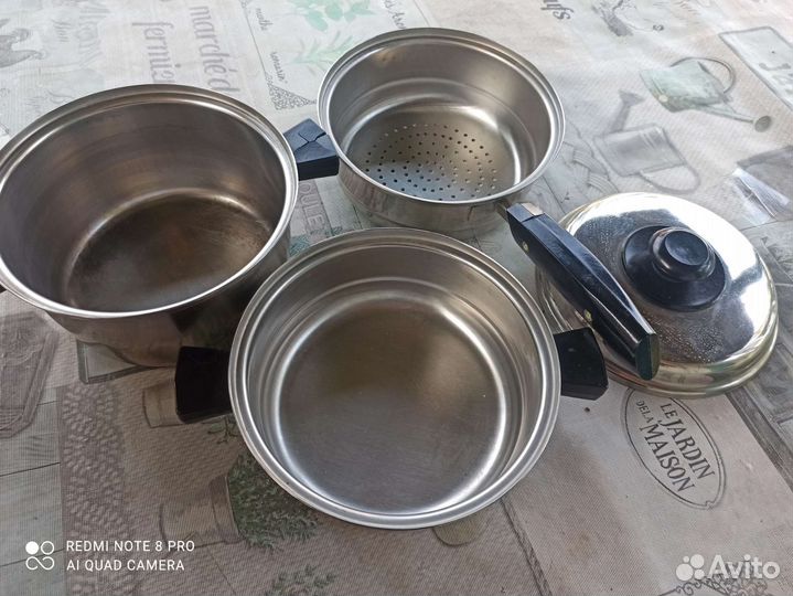 Посуда из нержавейки б/у