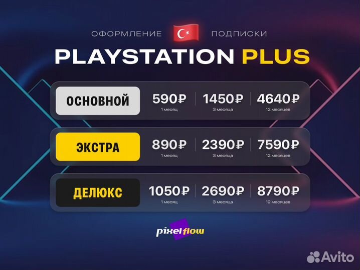 Подписка PS Plus Турция / Украина