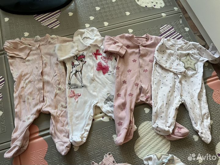Детские вещи пакетом на девочку 56, 62, 68