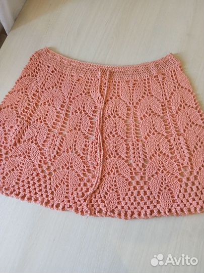 Юбка вязаная. Ручная работа