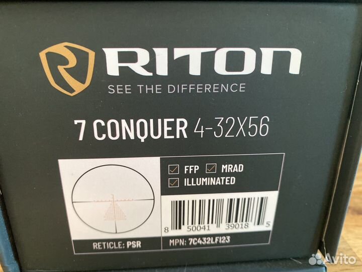 Оптический прицел Riton 7Conquer 4-32x56 FFP