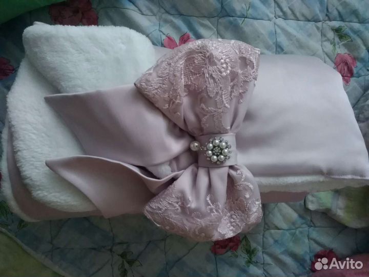 Конверт на выписку для девочки зима