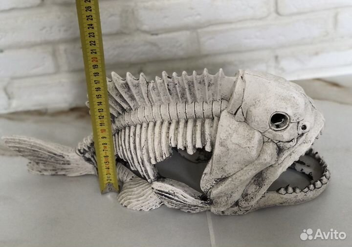 Декорация для аквариума скелет рыбы