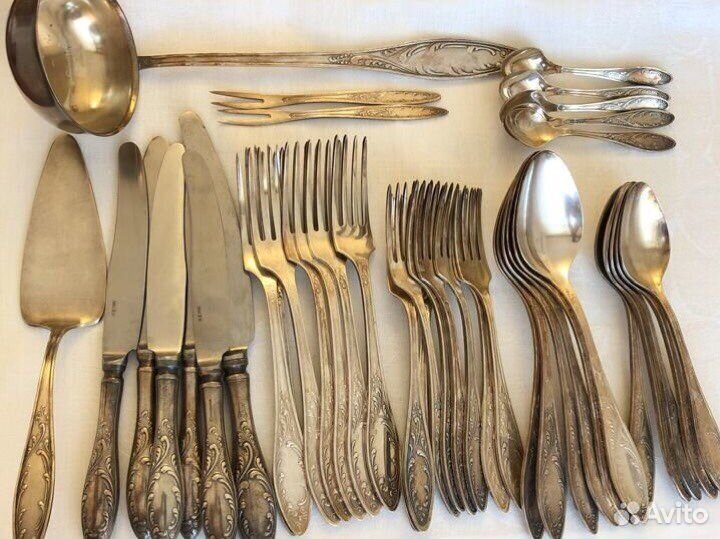 Мельхиоровые столовые приборы