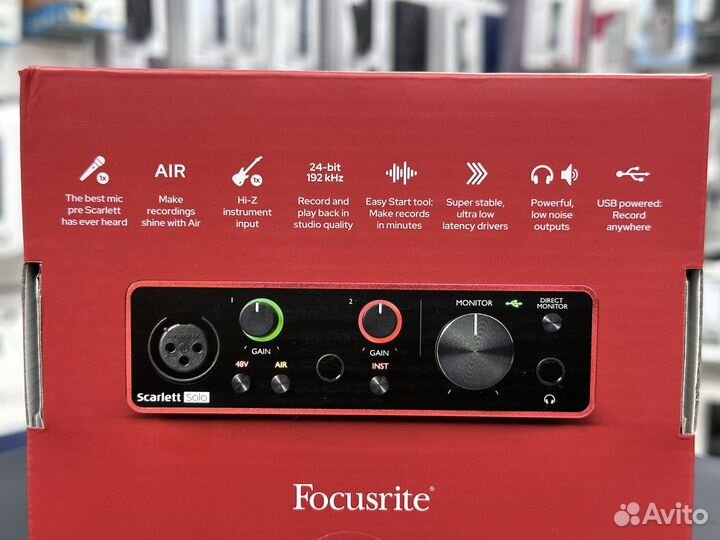 Звуковая карта Focusrite scarlett solo 3gen