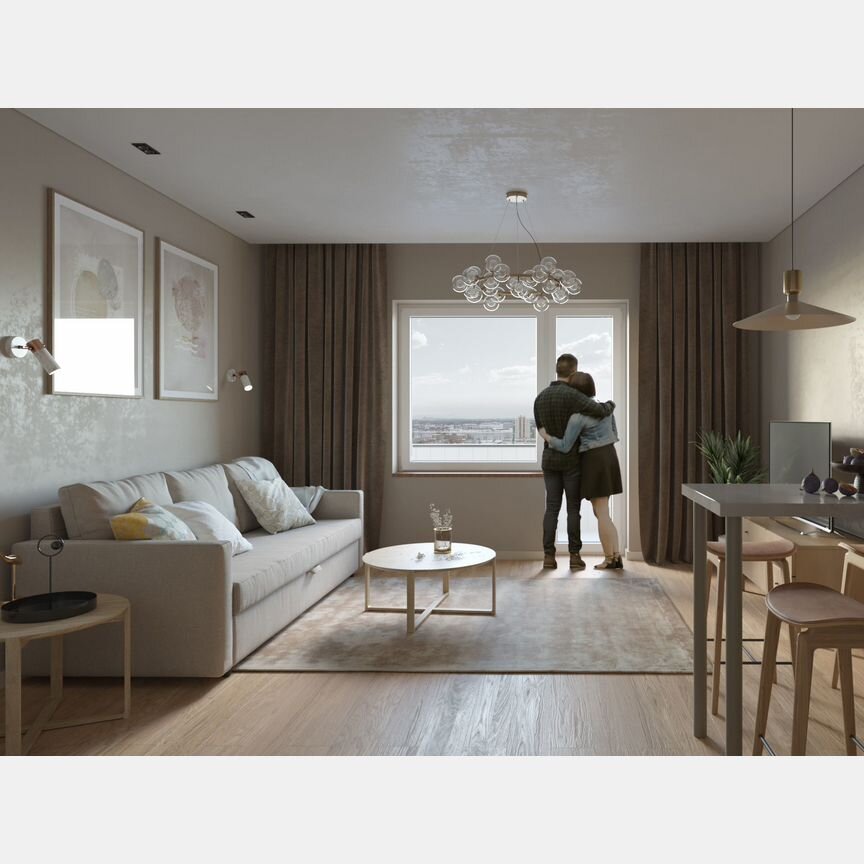 2-к. квартира, 50,2 м², 7/16 эт.