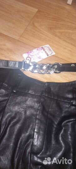 Шорты из эко кожи