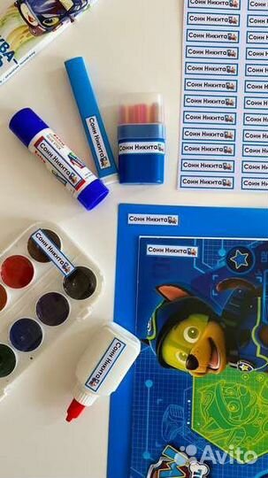 Термобирки на одежду. Наклейки на канцтовары