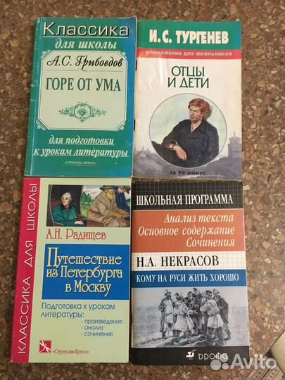 Книги по школьной литературе