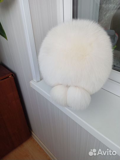 Шапка зимняя белая женская