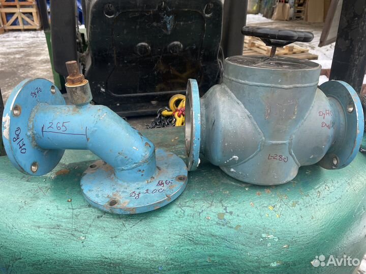 Клапан вакуумный с ручным приводом Ду100