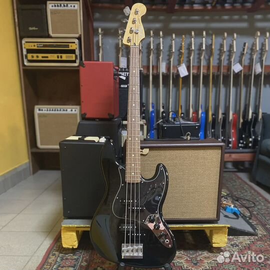 Бас-гитара Fender Jazz Bass Blacktop P-P Mexico 2010's w\Gigbag