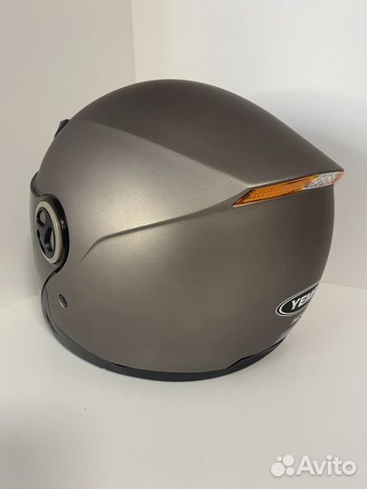 Шлем для скутера, электросамоката серый размер S