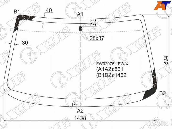 Лобовое стекло на Daewoo Leganza 97-08г